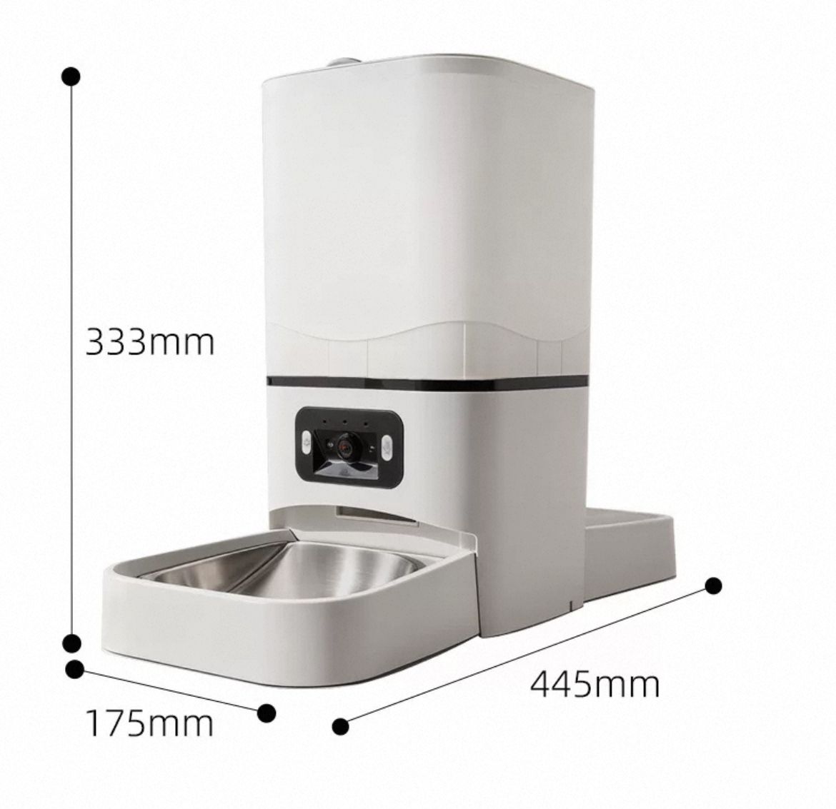 Geeji 智能寵物雙鏡頭視頻自動雙碗餵食機 6L (預購產品)