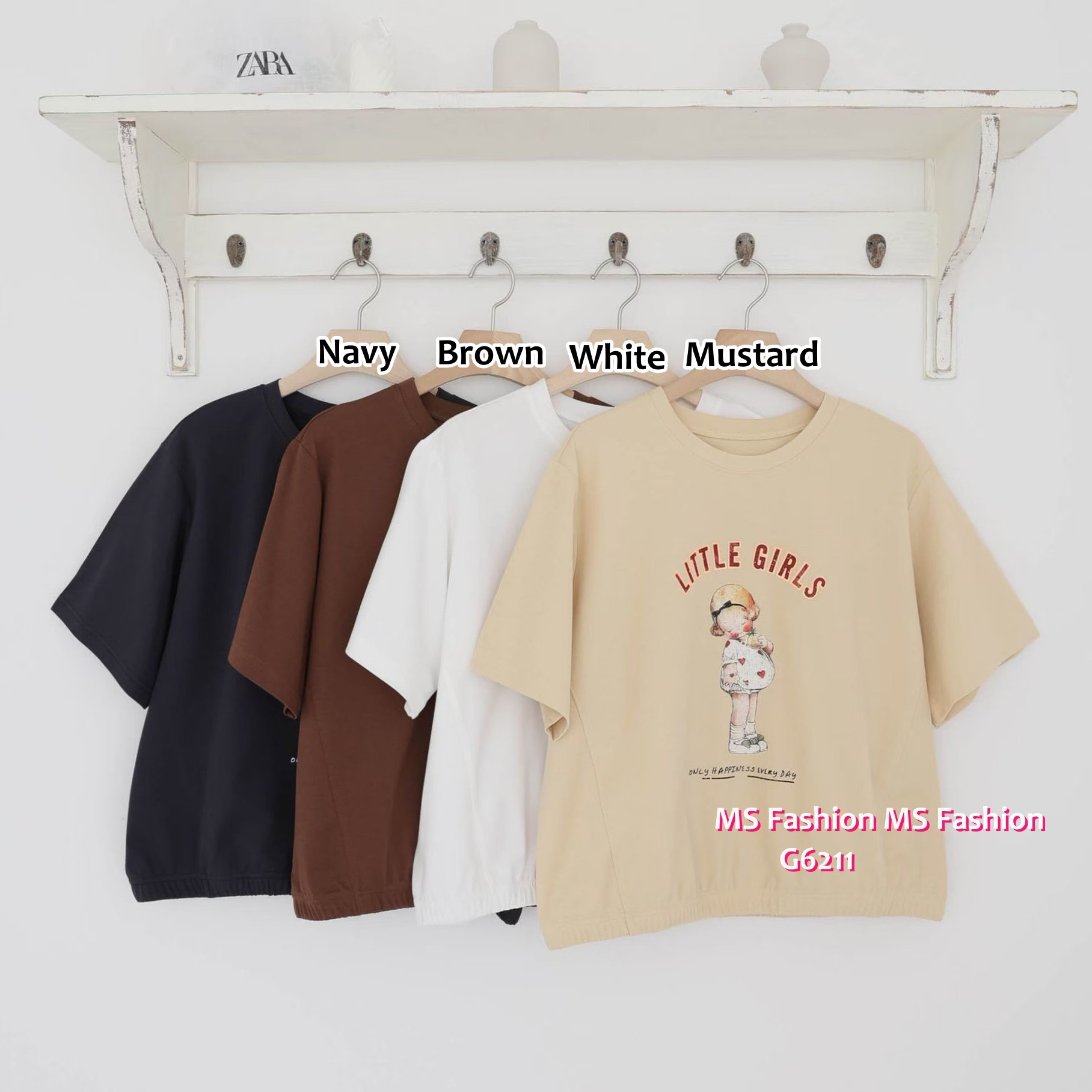 G6211 韓國🇰🇷可愛女仔圖案top