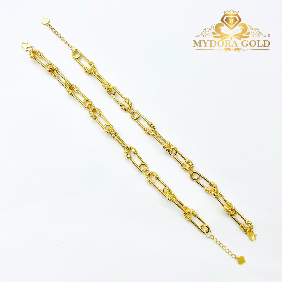 MYDORA Rantai Tangan Fesyen Safety Pin Link l EMAS 916/22K