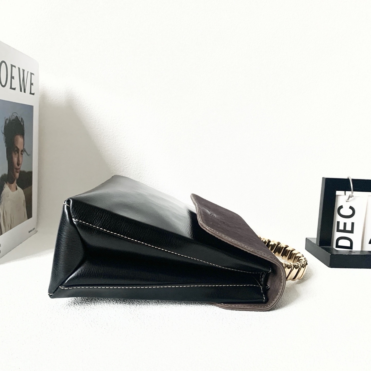 【預訂貨品】Loewe黑金蛇骨Kelly