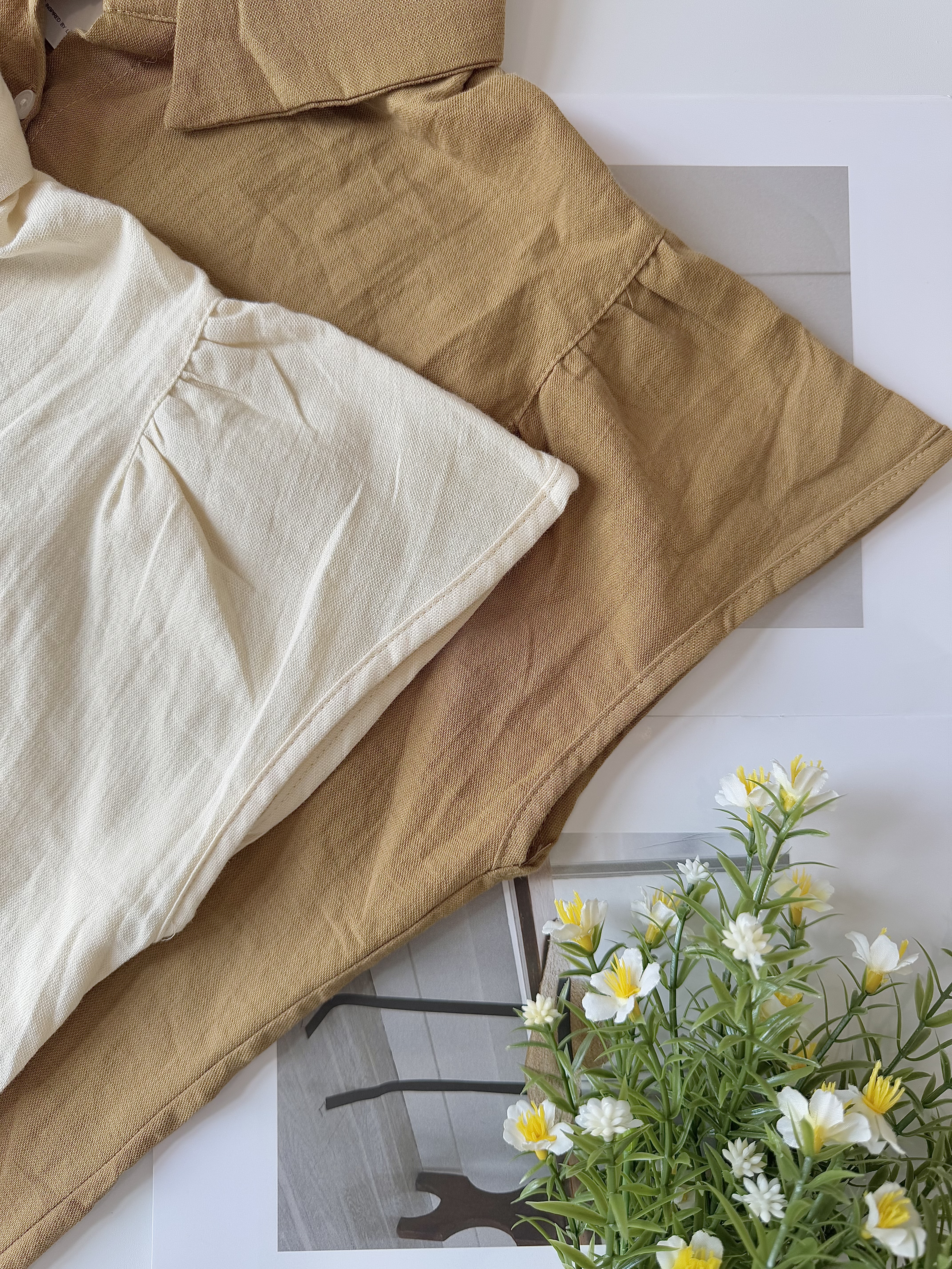 Kaia Ribbon Embroidery Cotton Linen Blouse 蝴蝶结🎀刺绣棉麻衬衫 （ 5 Colours )