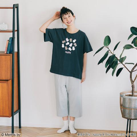 MIFFY 女裝家居服 7分褲 MANY FACE 黑色