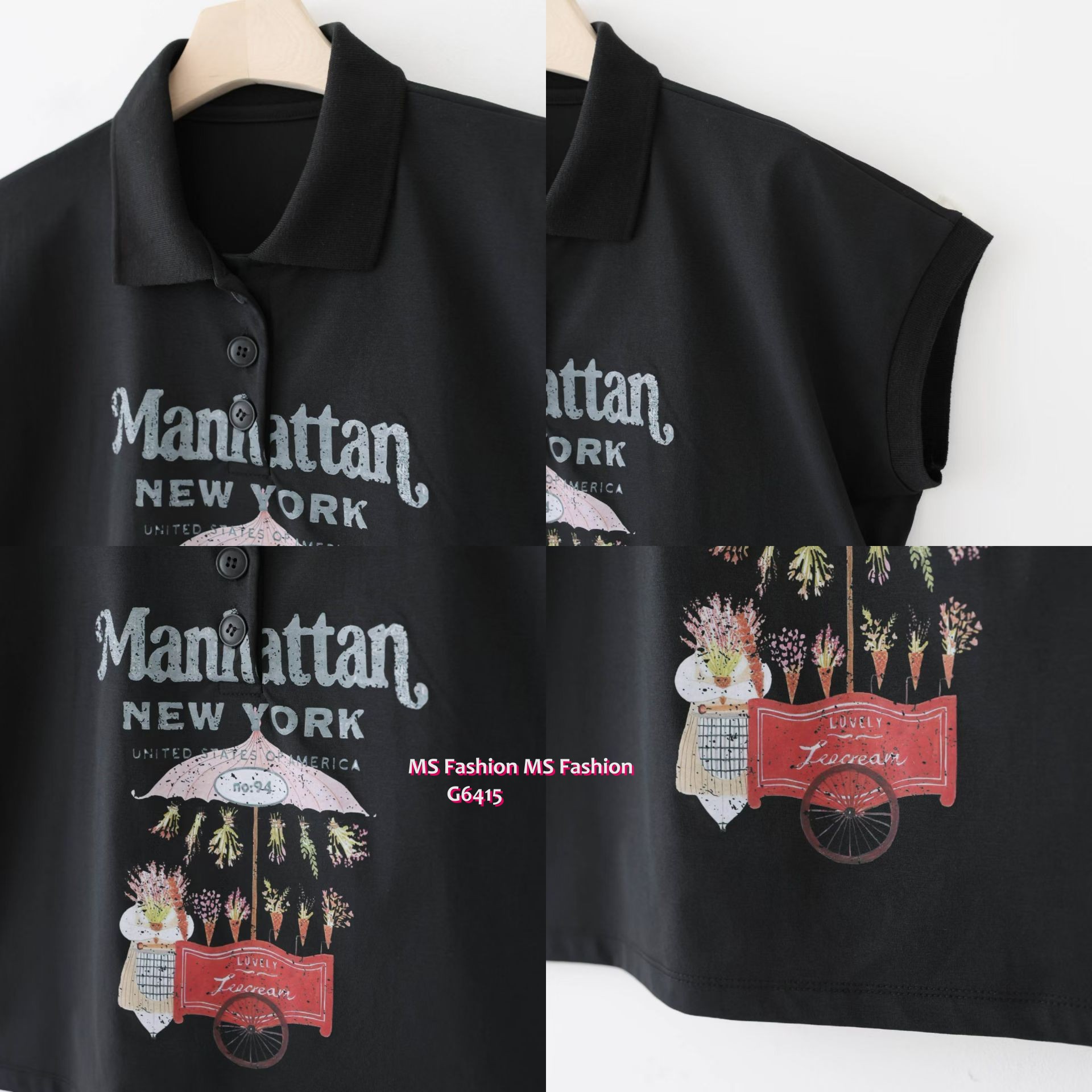 G6415 靚print polo恤
