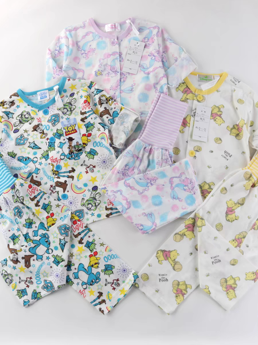 日本 Disney兒童長袖睡衣套裝 - 1套  現貨