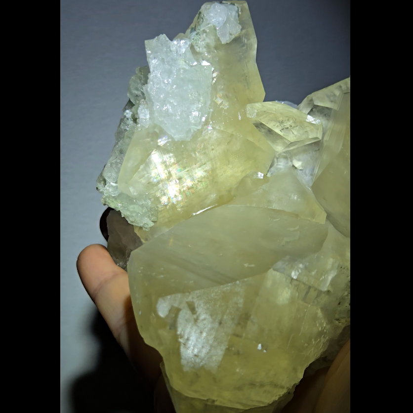 Giant natural rainbow calcite cluster from China - FL351