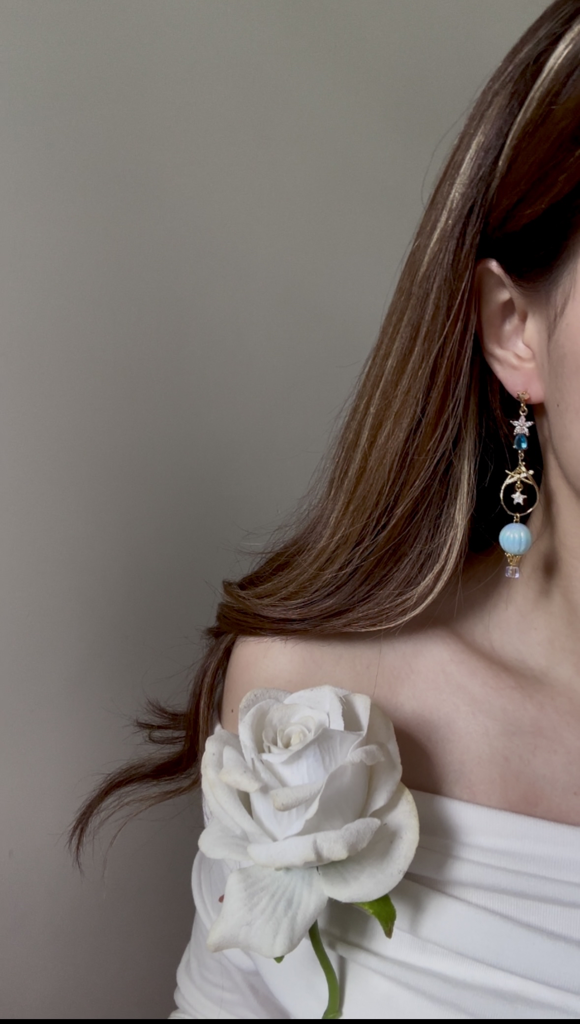 藍晶熱氣球耳環🎈