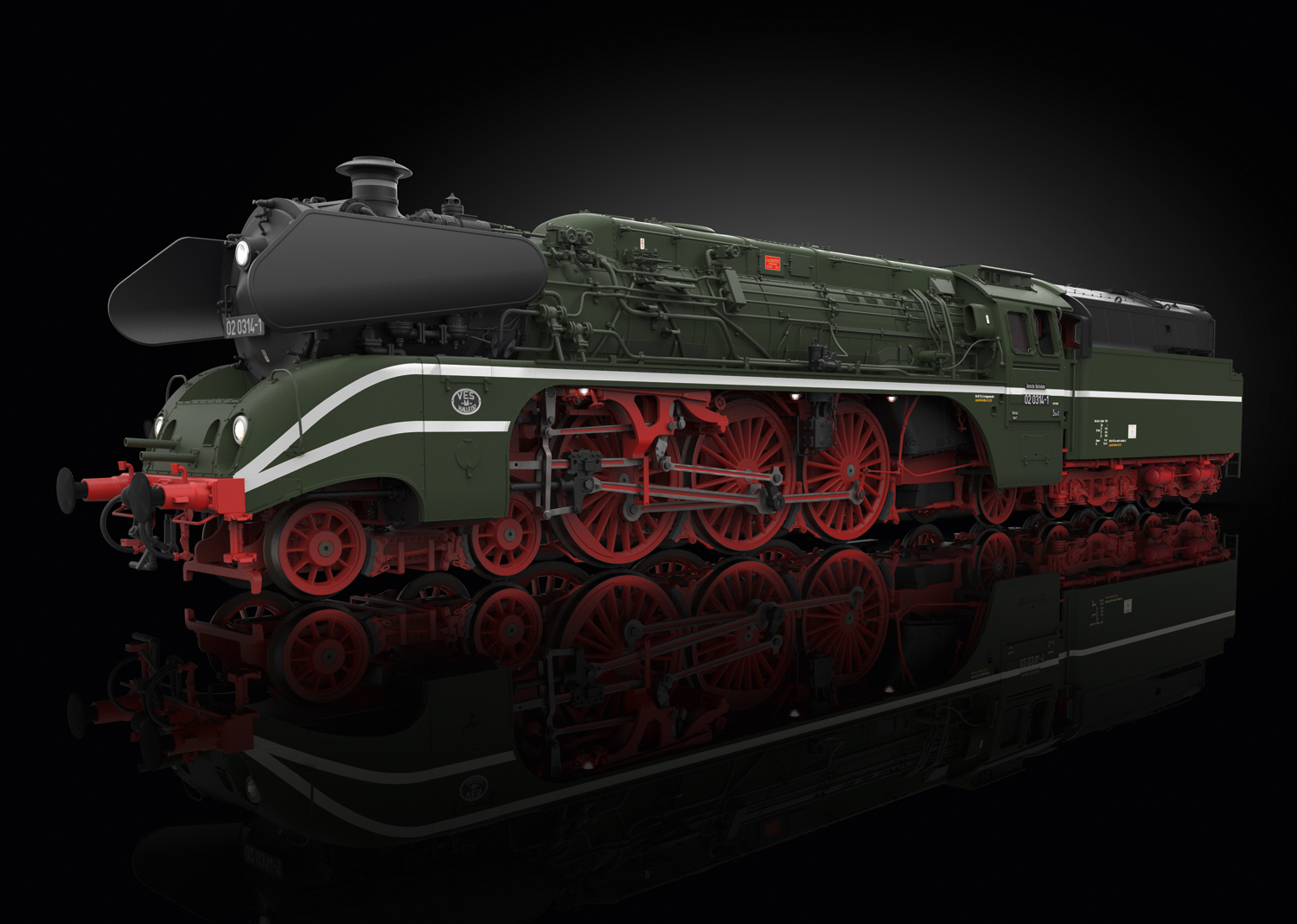 Spur-1 BR 02 314-1 Dampflok DR/GDR DCC Sound & Smoke 
