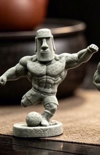 🗿史上最捲的石像！猛男摩艾軍團，無聲激勵你的每一組重訓💪