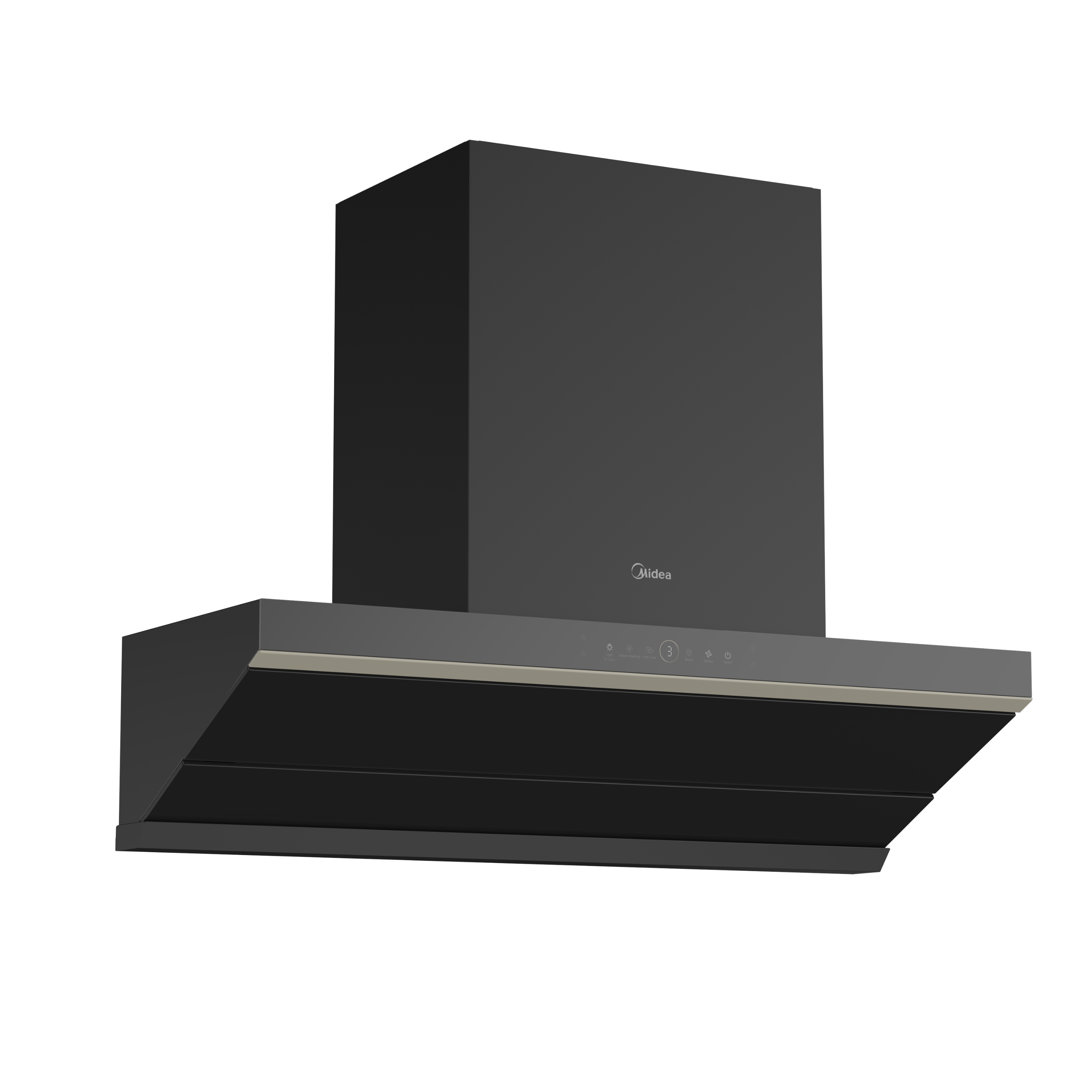 Midea 90cm Black RFID Series Chimney Cooker Hood (MCH-90J83)