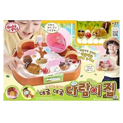 想養小倉鼠？！韓國Mimi Pet Shop 滾動松鼠家用娃娃 角色扮演玩具組  超正兒童生日禮物精選