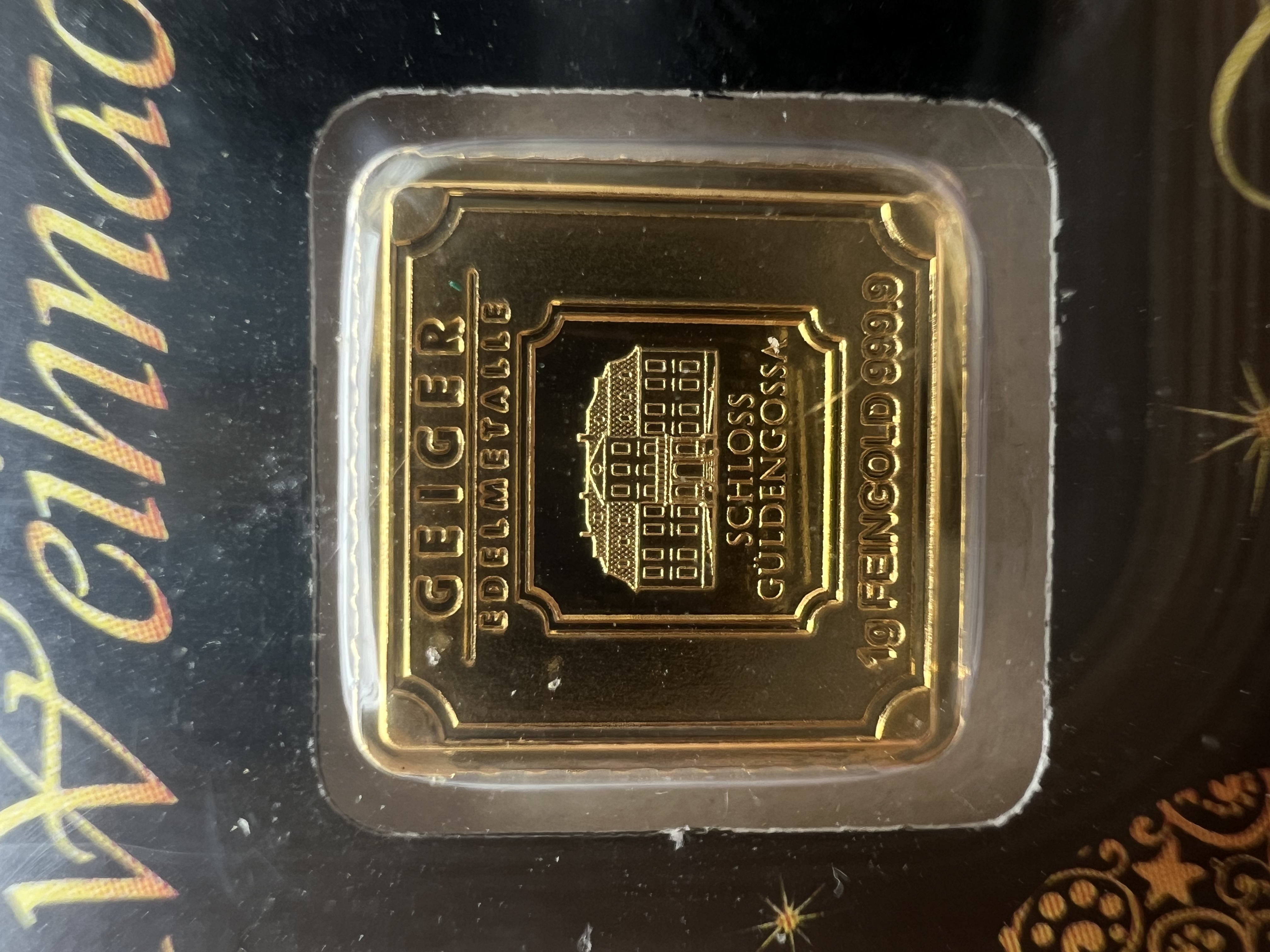 (SN523469) GEIGER Edelmetalle Christmas 1g 🇩🇪 Germany 2018 Gold Bar Emas 999.9