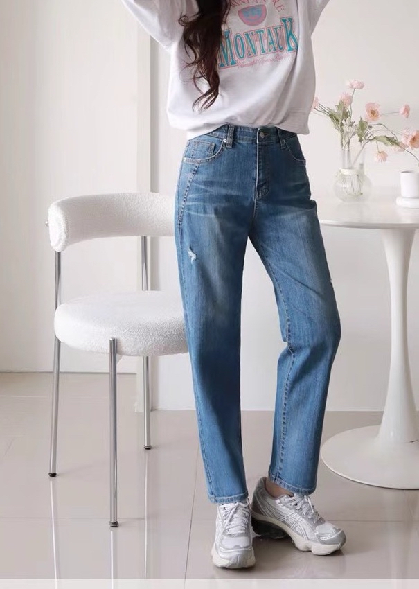 🆕V 牌洗水彈性牛仔褲