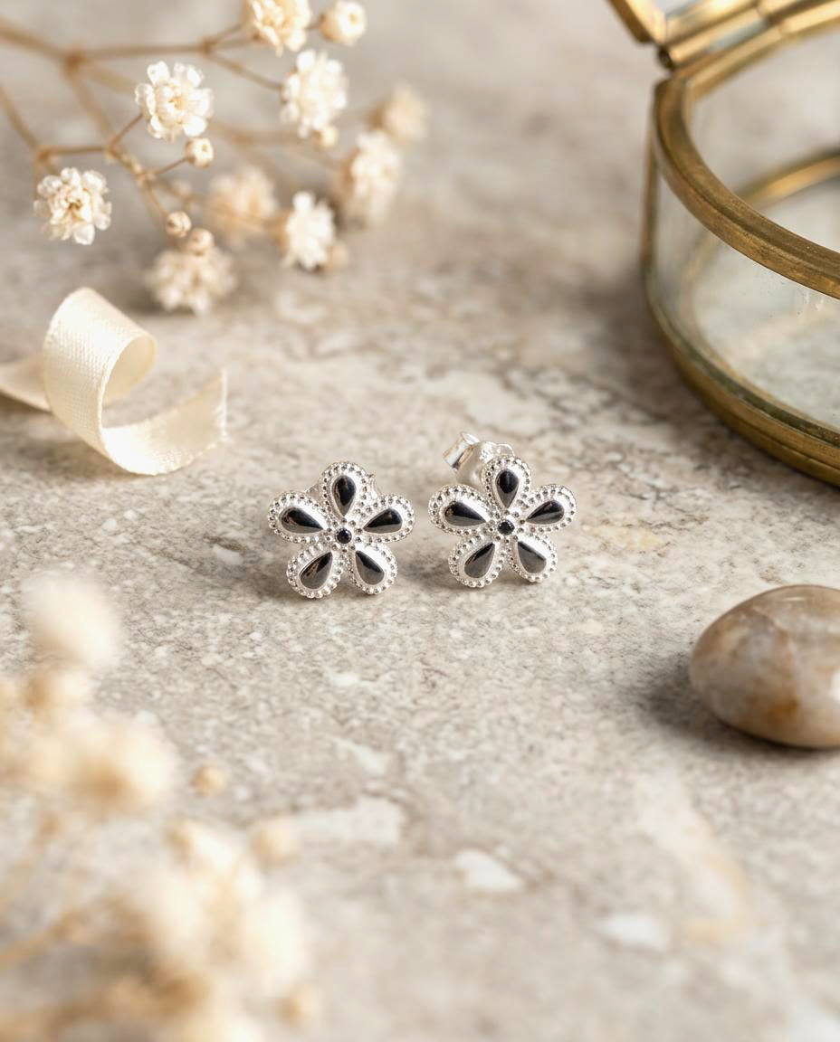 S925 - EE0320 Little Flower Earrings