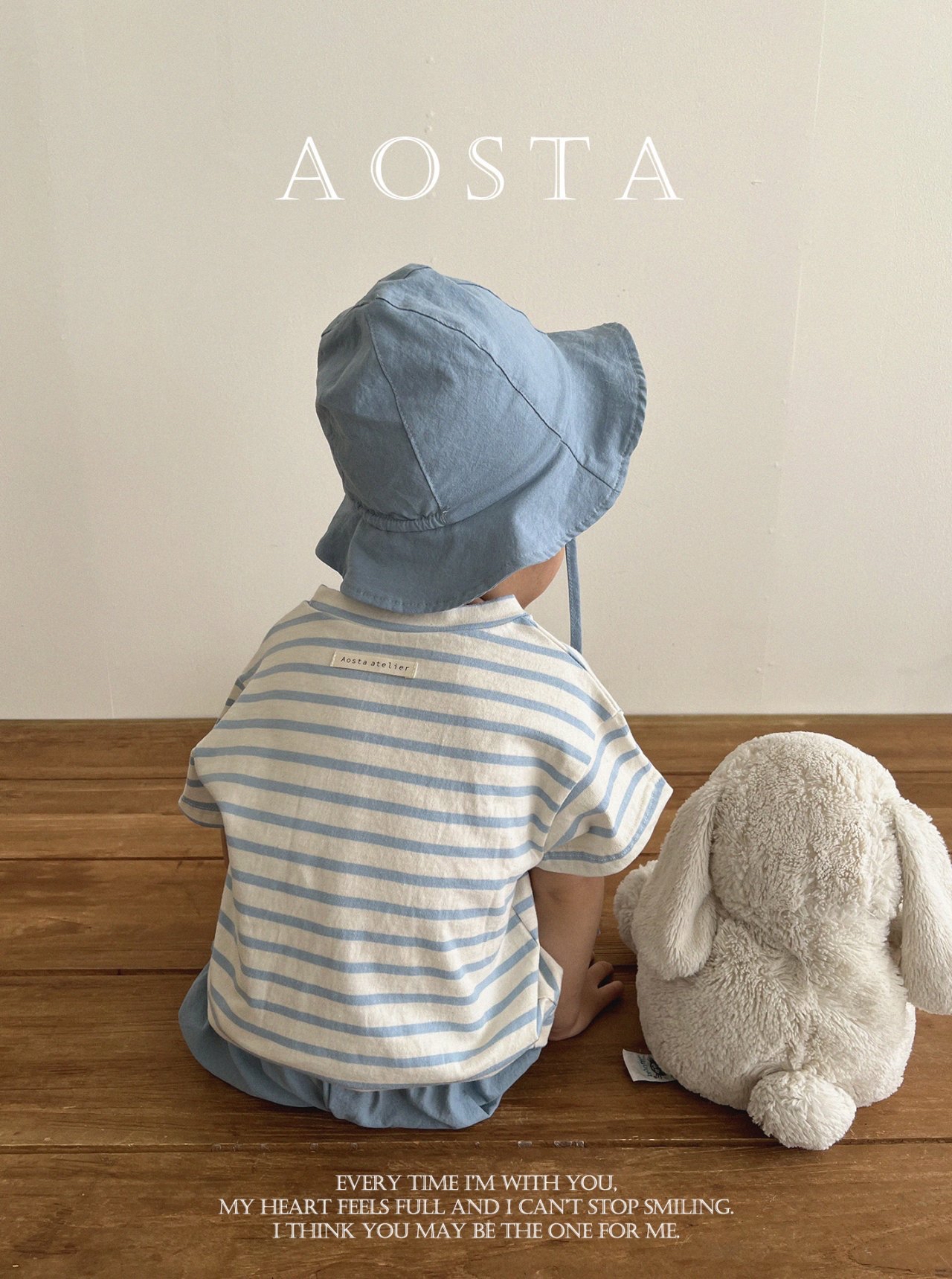 Aosta | stripe T(skyBlue ivory 2XL(100-110)