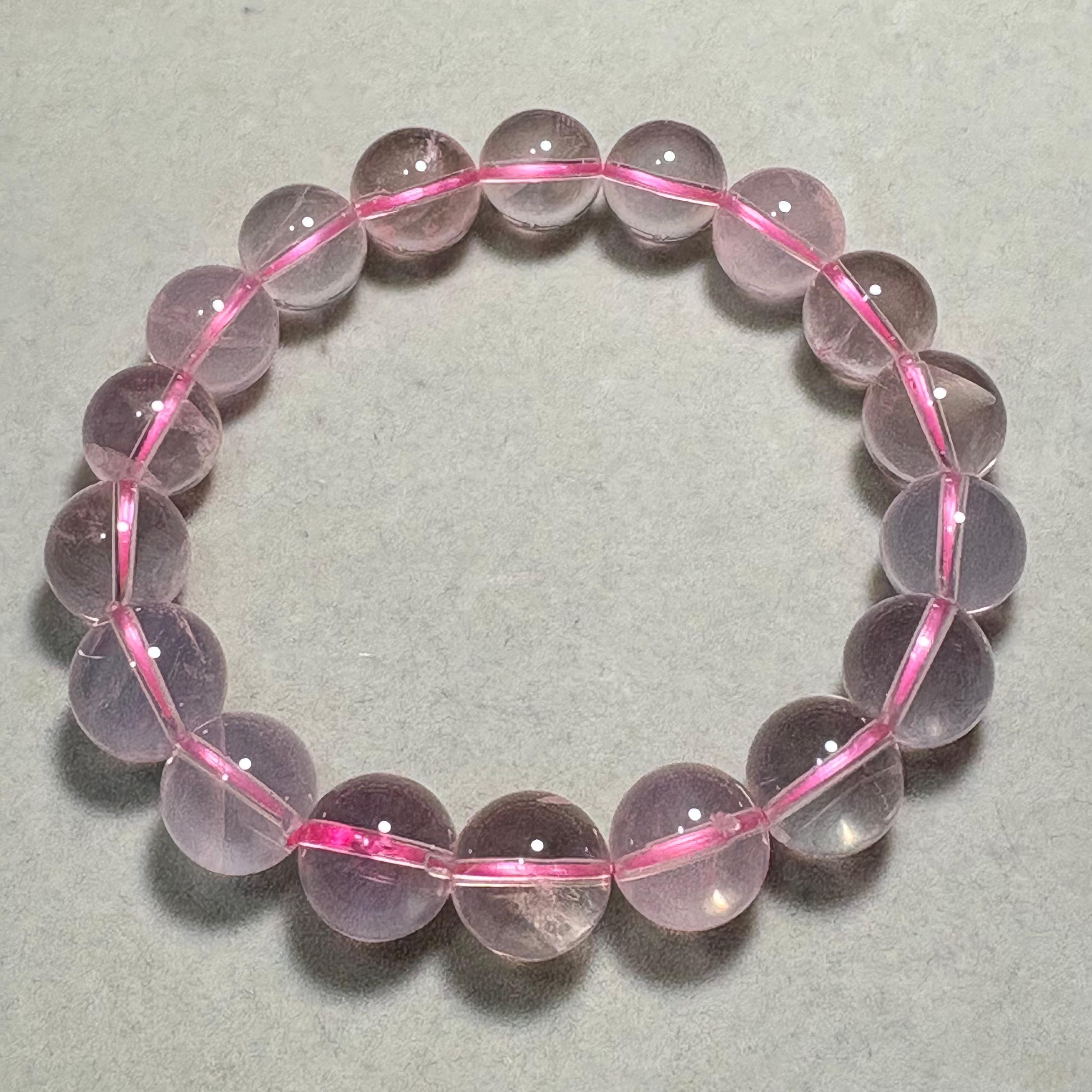 11.5mm星光粉晶手串 No. 2063