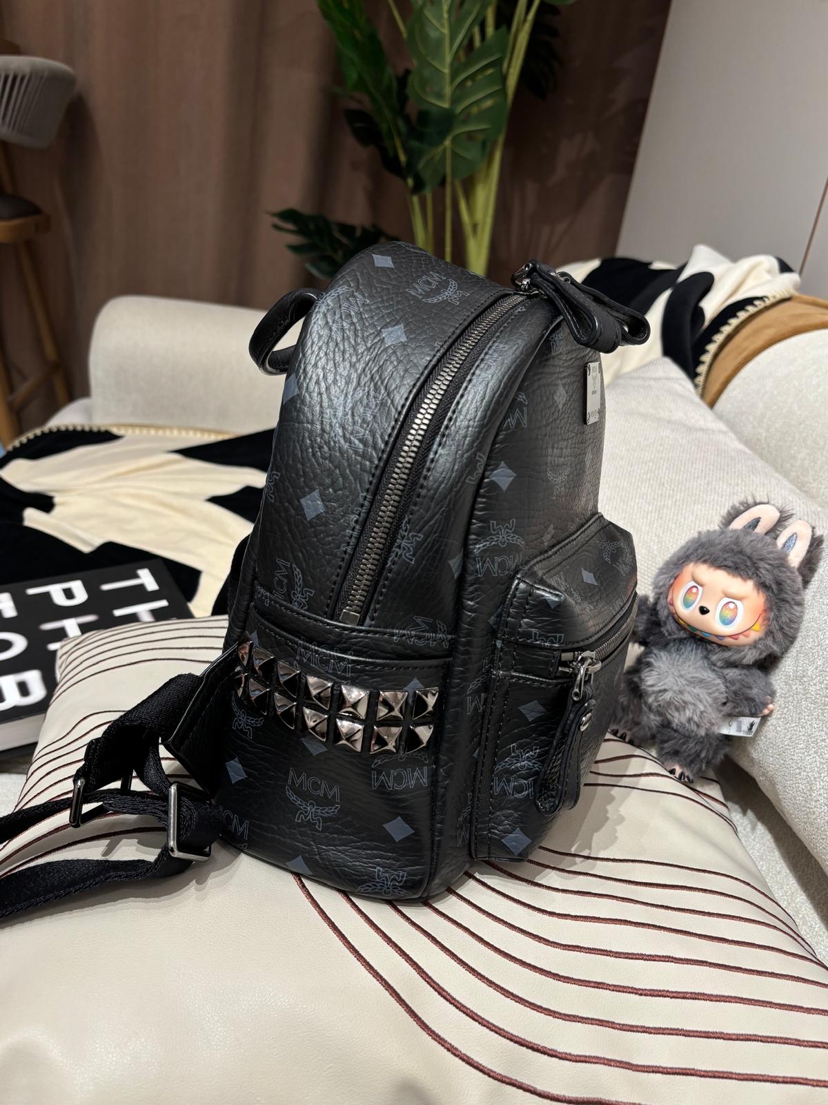 Mcm backpack Black 100%Authentic,95%new ✅dust bag