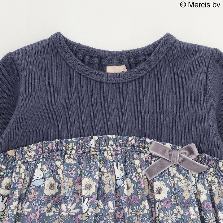 🇯🇵預訂 日本直送🇯🇵Petit Main x Miffy三色人物碎花印花絲帶長袖上衣