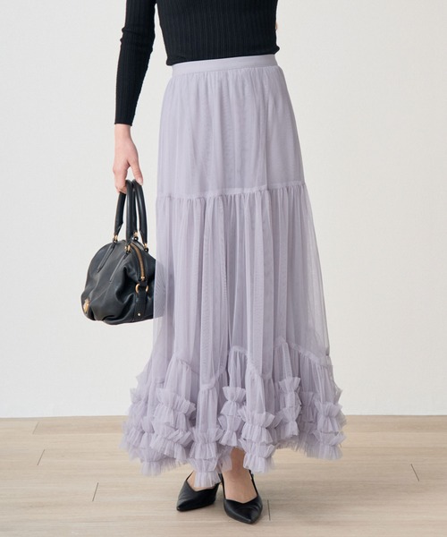 <JP> 超限量！薄紗 Ruffles 蓬蓬裙* 4色入 <預購>