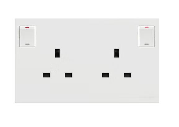 施耐德 奐然AvatarOn C 白 13A孖蘇有掣 插座