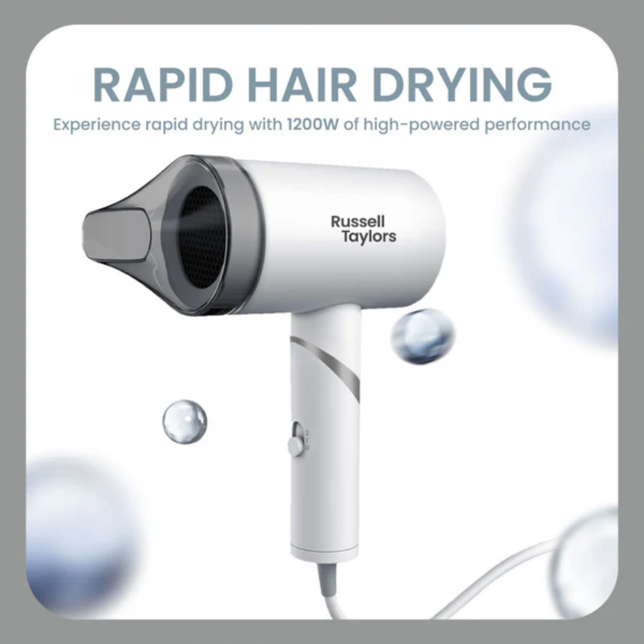 Russell Taylors 1200W Foldable Travel Hair Dryer (HD1)