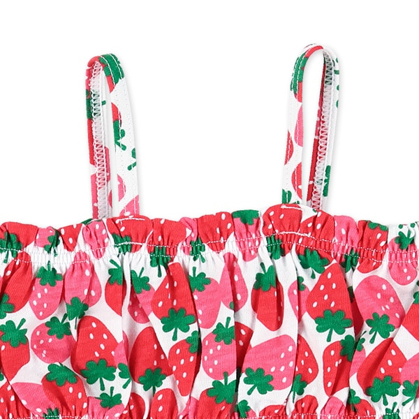 🇯🇵預訂 日本直送🇯🇵吊帶草莓印花分體泳衣