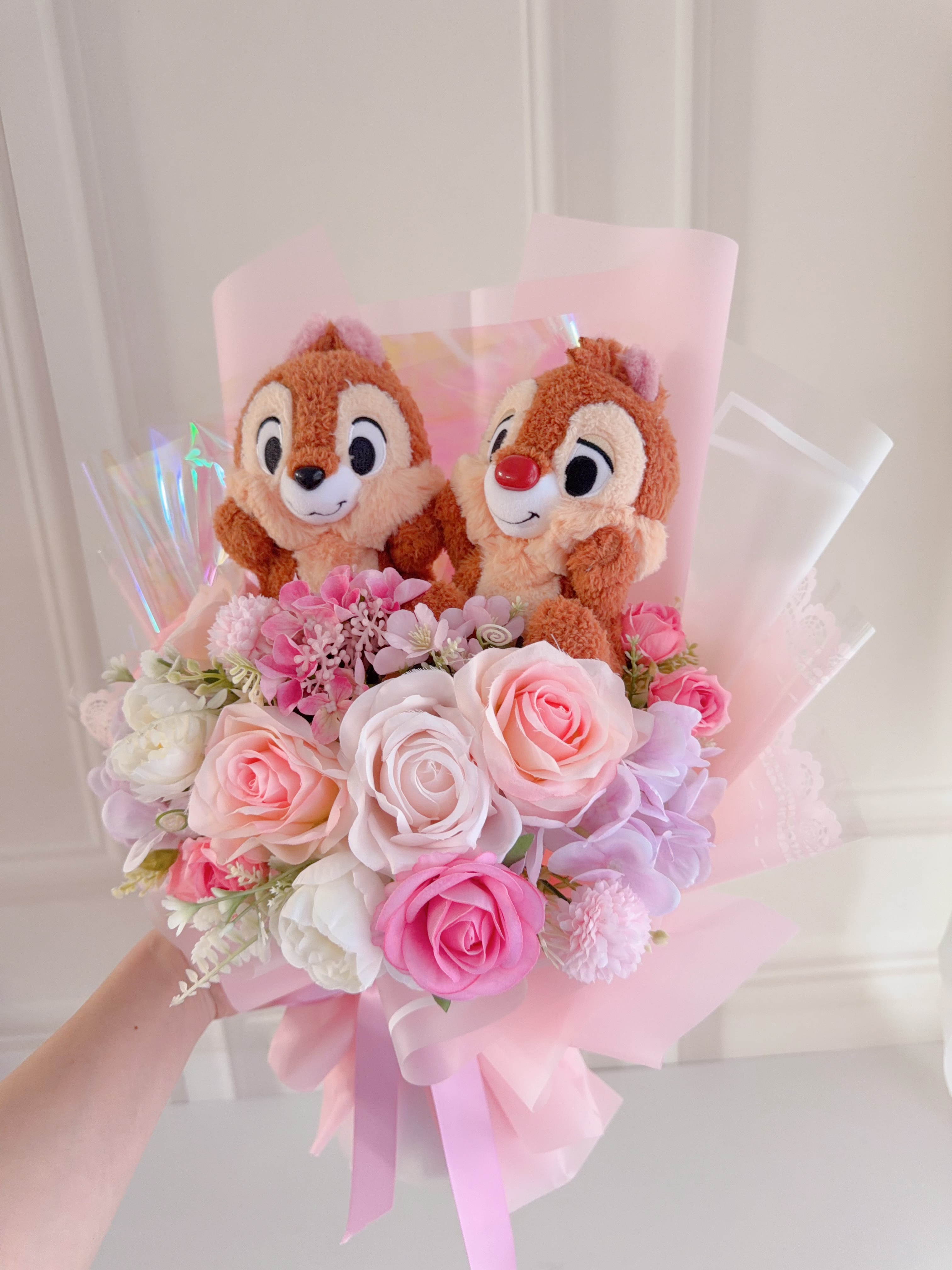 (現貨)大鼻鋼牙公仔花