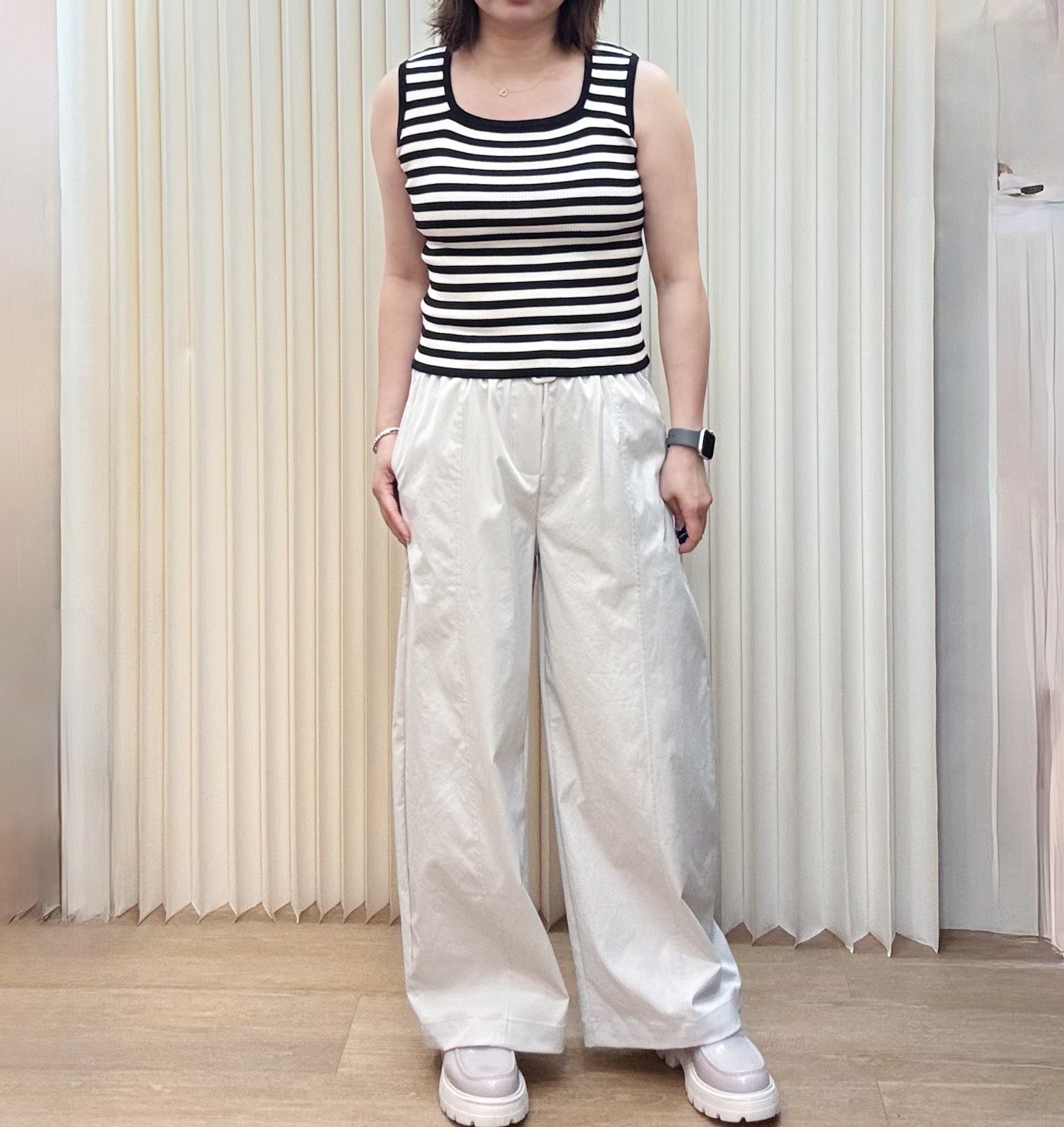 連腰帶闊褲 M594 417039269