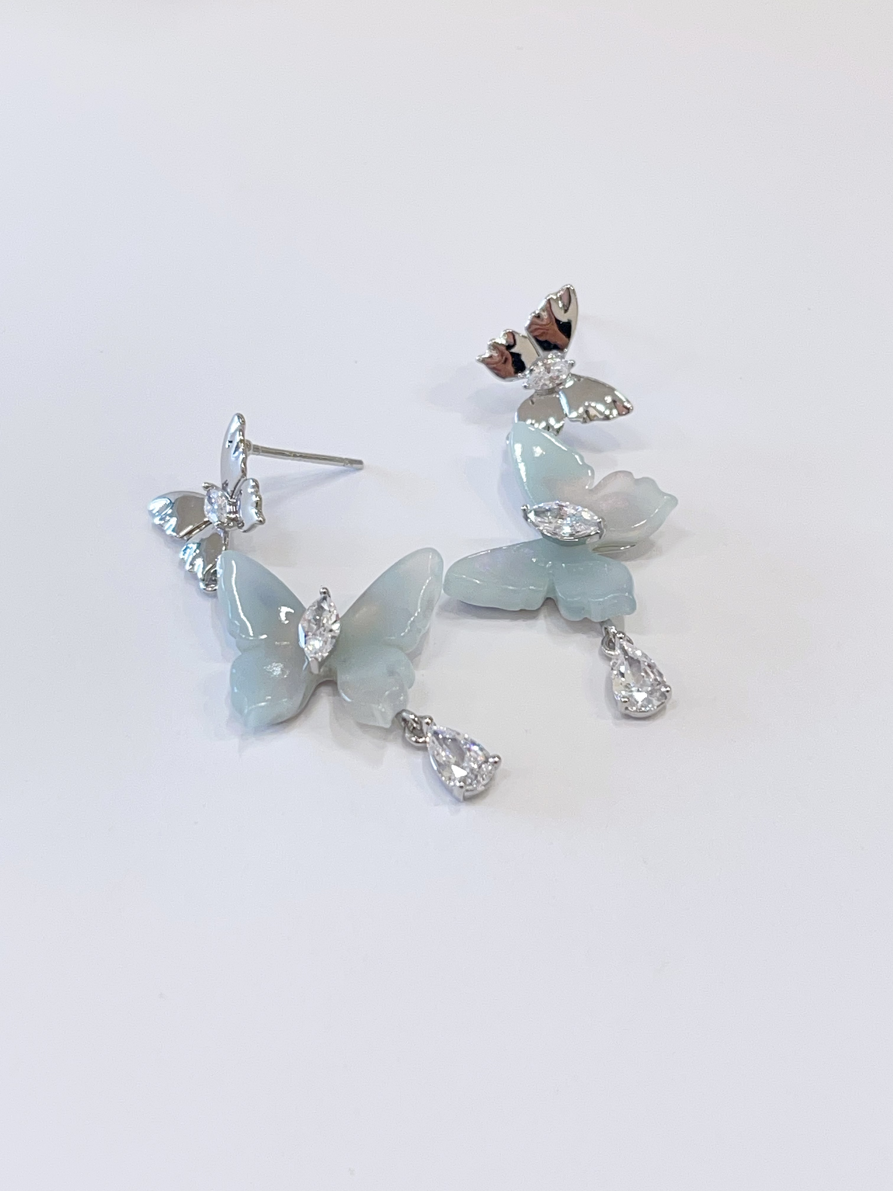 好精致的一款双蝴蝶耳环🦋