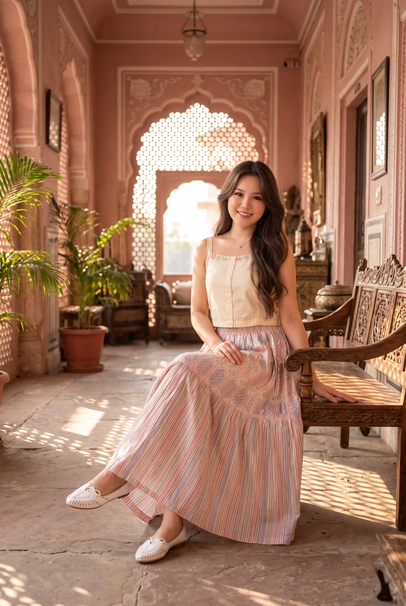 3096 Pastel Rainbow Unicorn Skirt