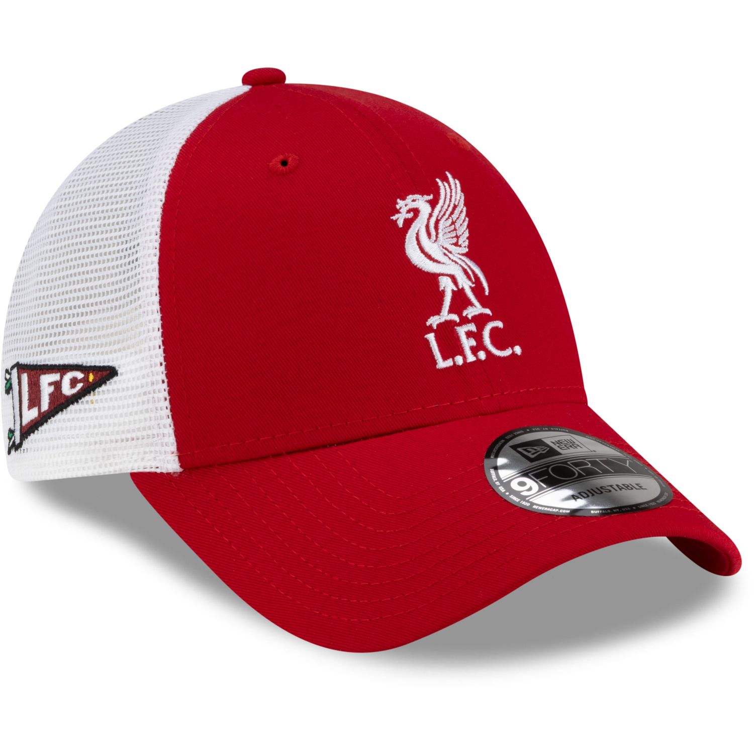 #現貨 🧢 New Era Liverpool 利物浦 9Forty Patch Mesh Trucker Cap 60852591