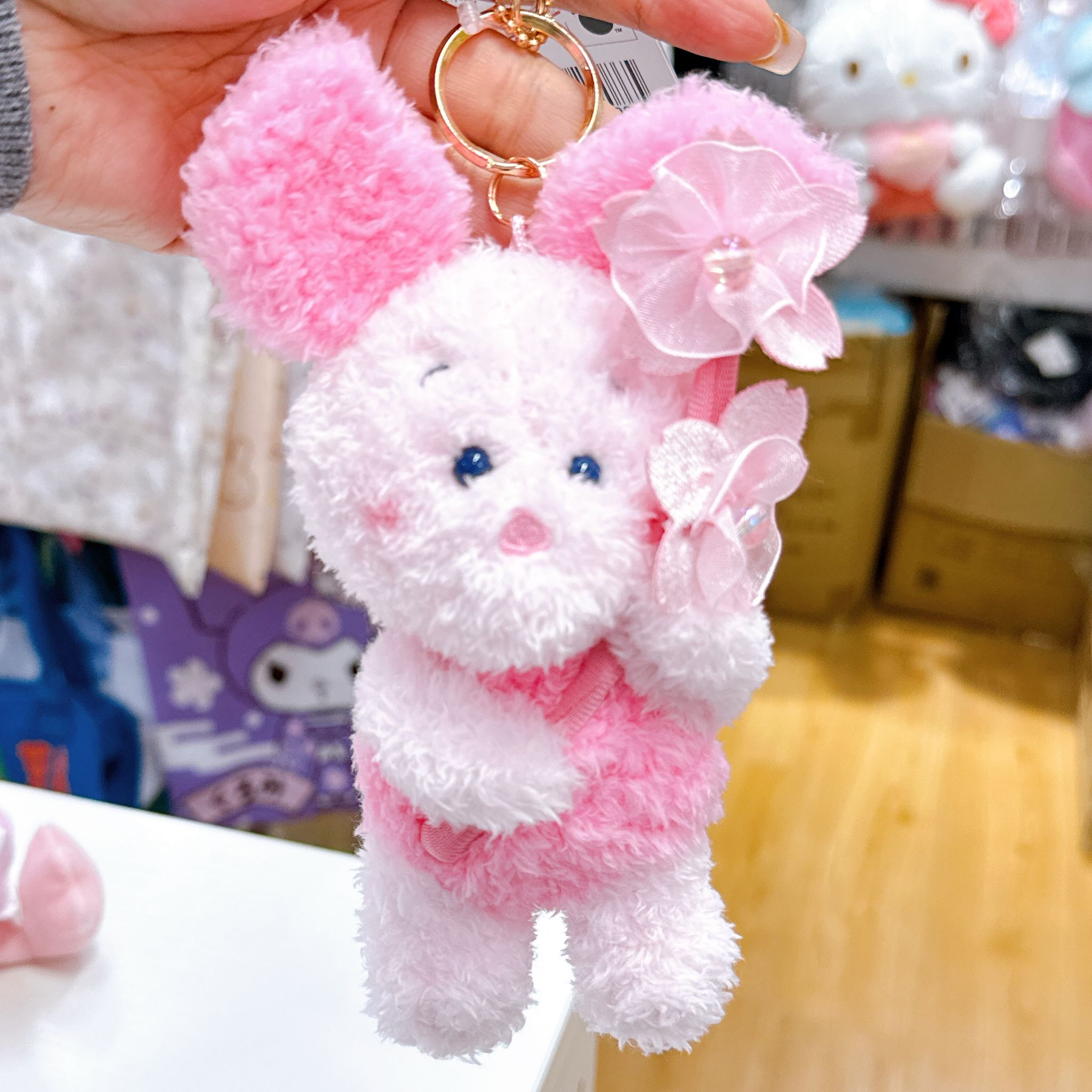 日本直送東京迪士尼櫻花系列Winnie the pooh小豬公仔/掛飾