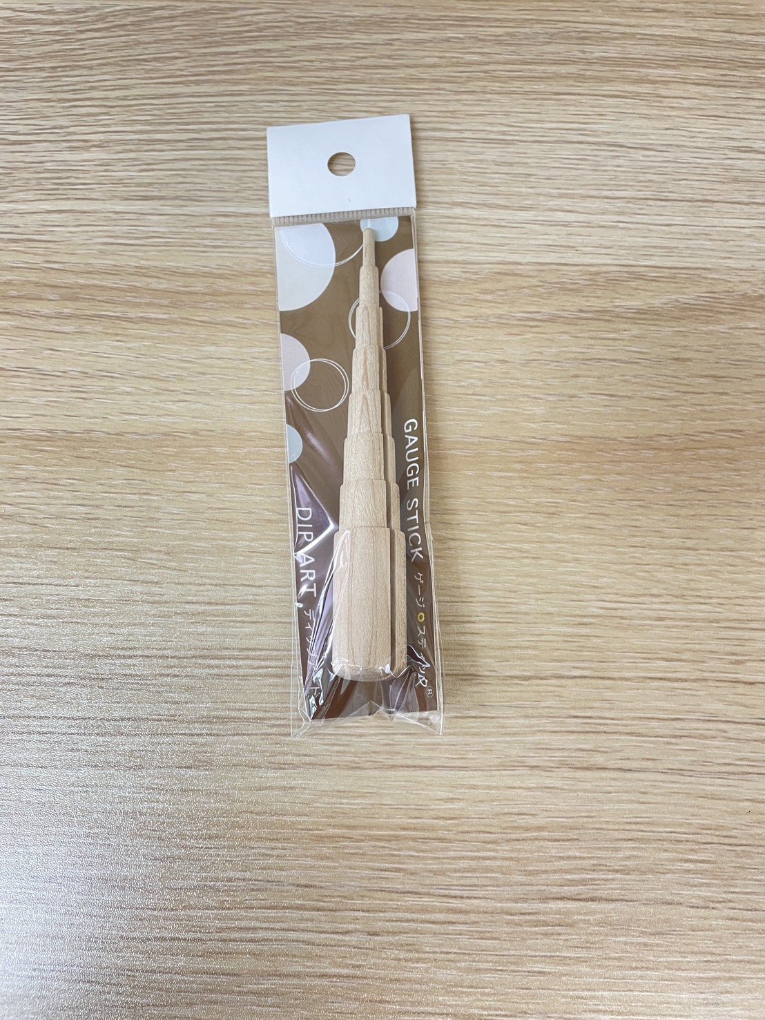日本製｜木製多尺寸纏繞棒 3–18mm・水晶花／銅線花工具