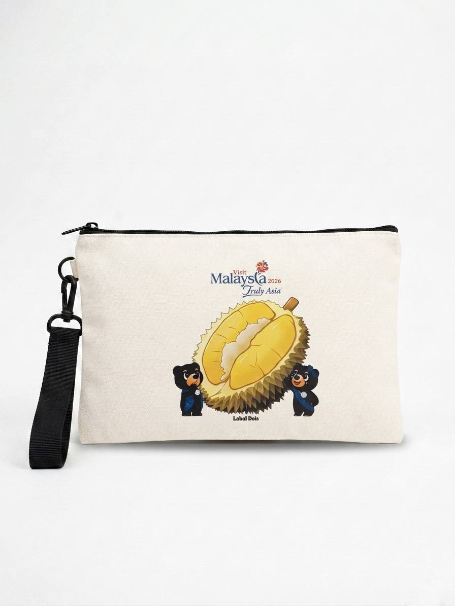 LDVM15 - Rectangle Canvas Pouch Durian 