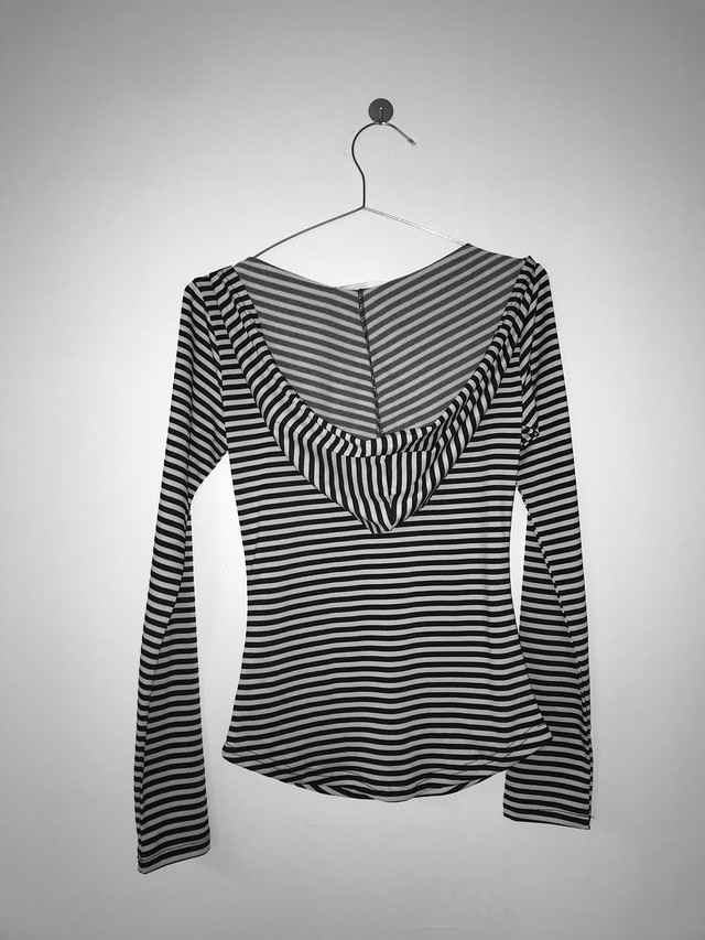Studded Cross Striped Top