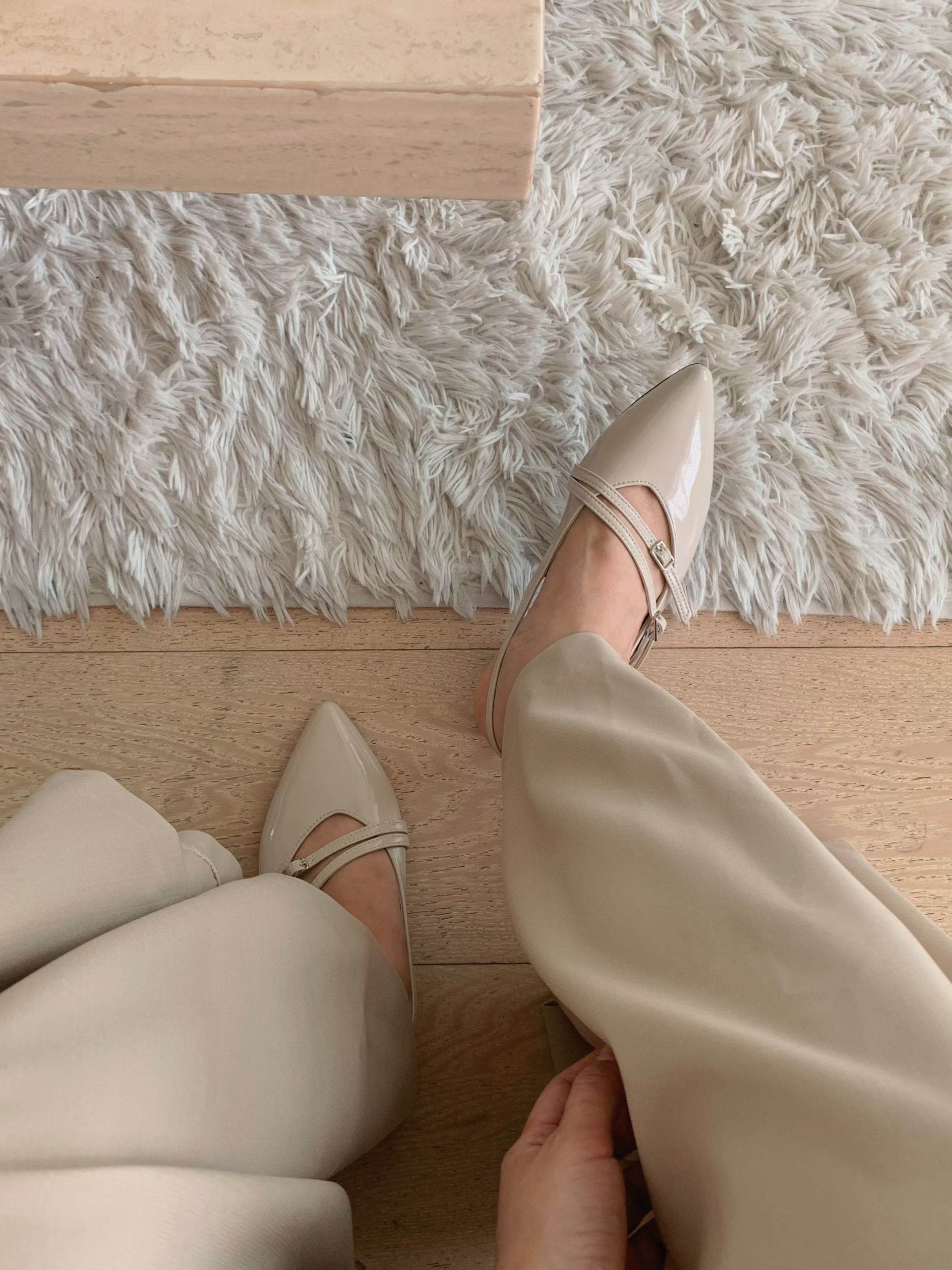 AS2903 尖頭漆皮平底鞋