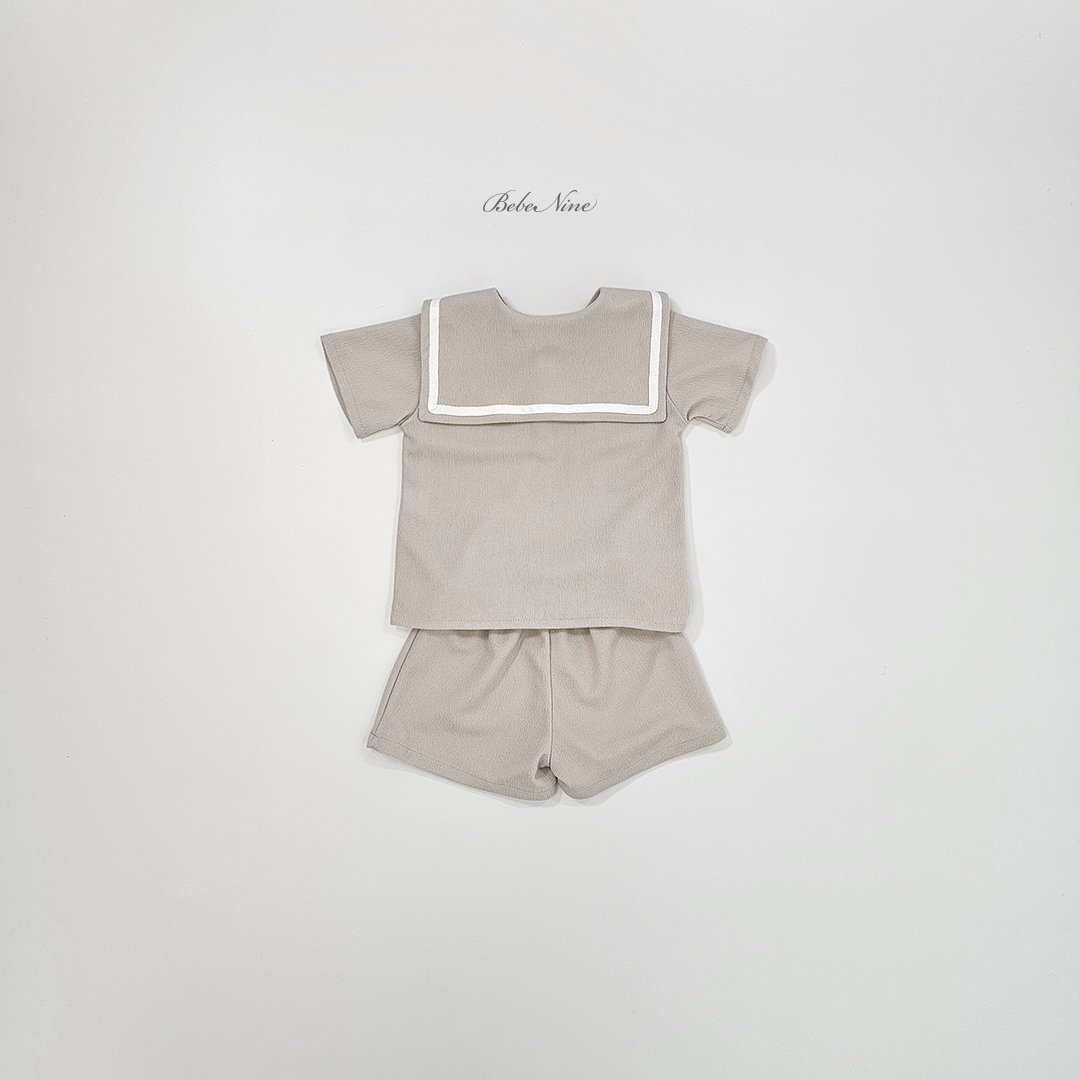 ☀️預訂 韓國直送☀️🇰🇷Bebenine兩色海洋風水手領短袖上下套裝