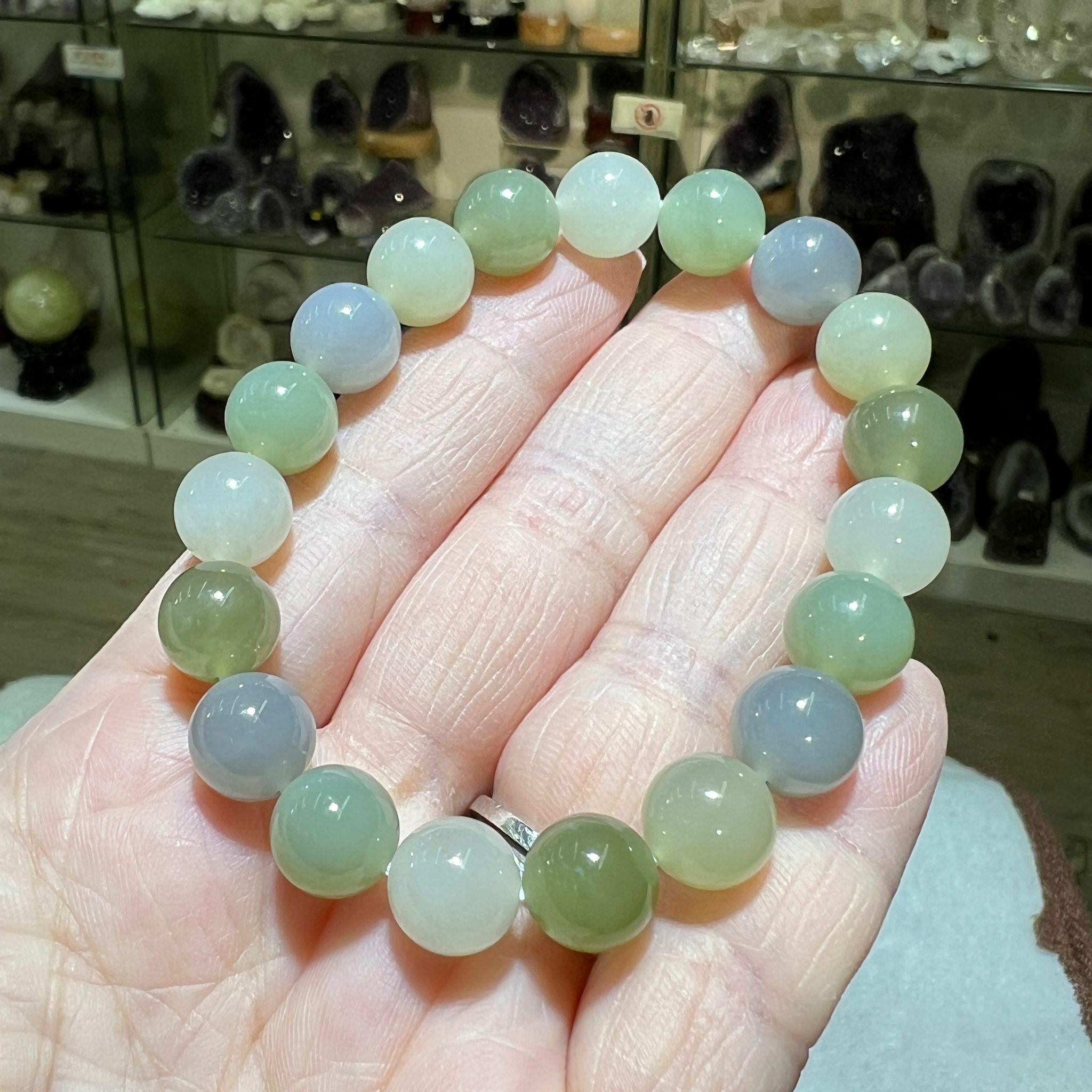 和田玉手串 10mm+/-