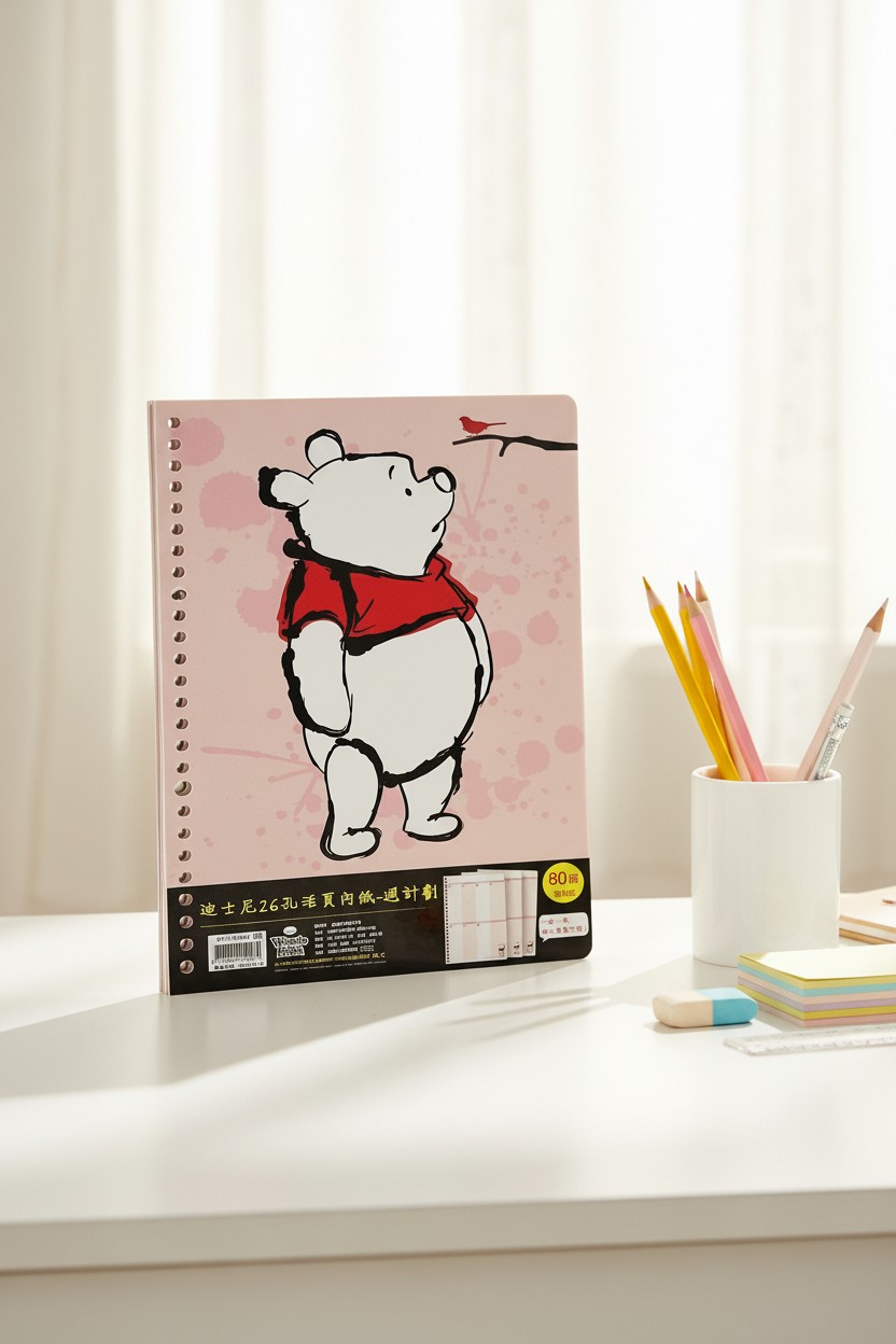 30頁 26孔活頁內紙-週計劃  Winnie the Pooh 維尼熊 (DPIC-B564)