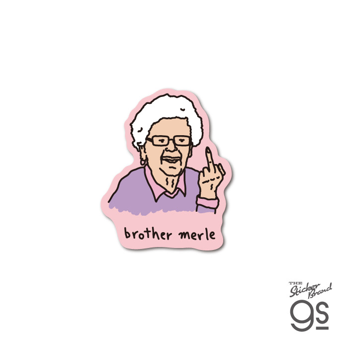 Brother merle sticker