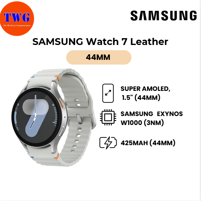 SAMSUNG Watch 7 Leather 44mm 100% ORIGINAL BRAND NEW