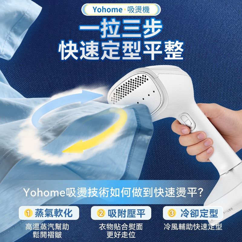 *Yohome 真空吸附式直掛速熱除皺便利可拆水箱蒸氣掛燙機PRO*