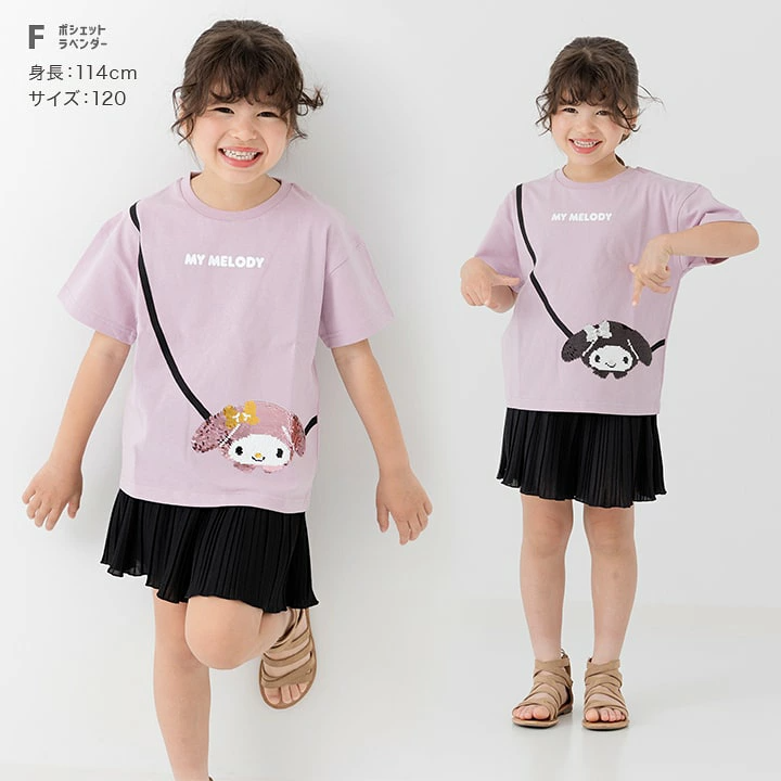 🆕 【⭐訂購⭐】 🇯🇵日本直送🌀#Sanrio 閃閃珠片/立體蝴蝶結/耳仔 短袖 tee🌀[PLCA-0019] [260323]