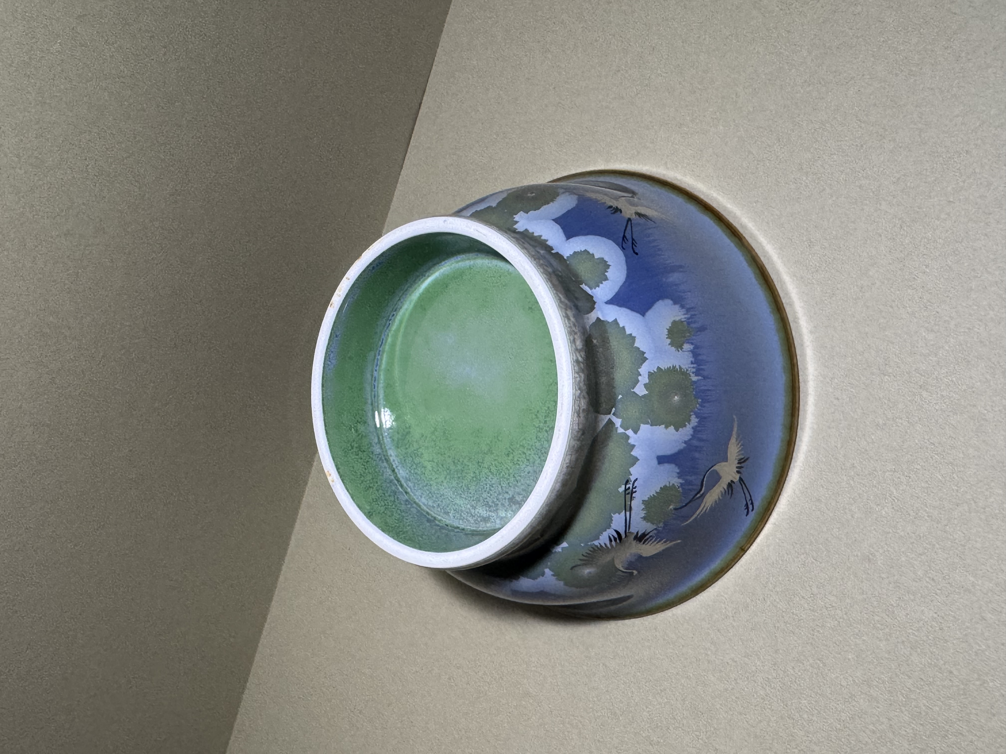 景德鎮陶瓷｜木首釉品茗杯（高腳寬口型）
