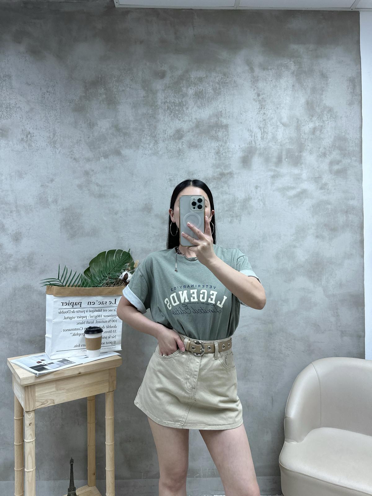 Q02 印字洗水棉Tee
