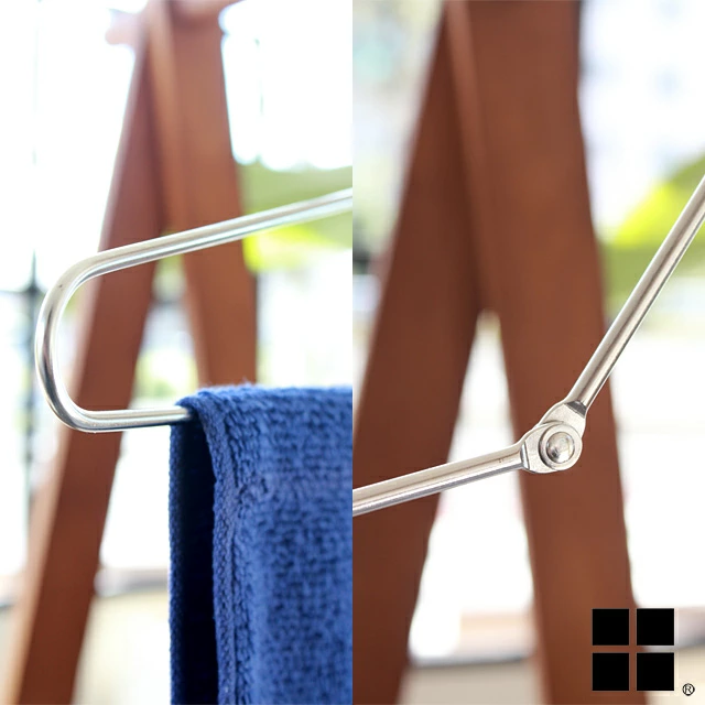 🔥🔥【日本製《大木製作所》摺疊不鏽鋼浴巾衣架】