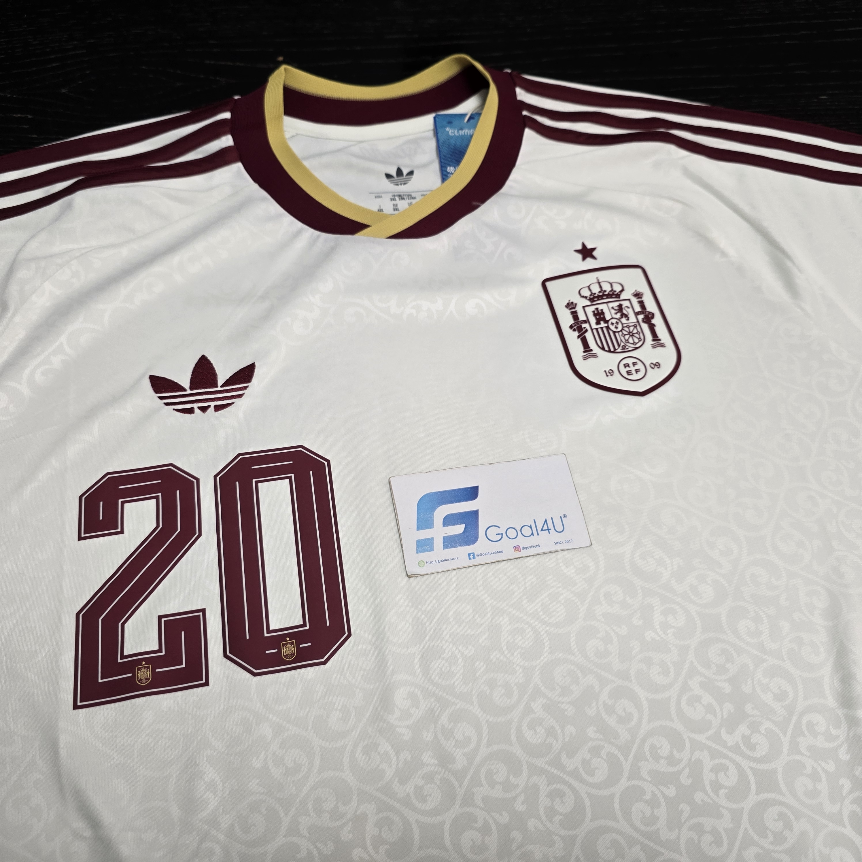 📖交織文學與足球 Adidas Spain 西班牙 2025-26 作客球迷版球衣 (可加印字章) JN4397