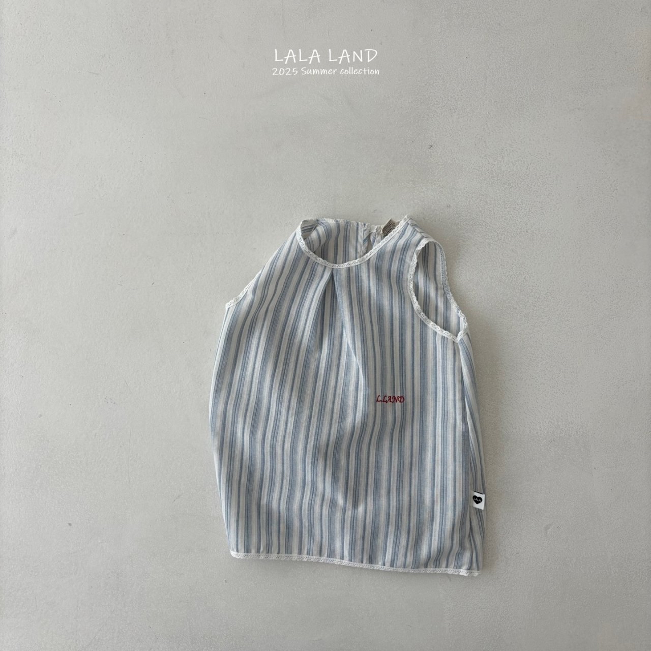 Lalaland | stripe ops with mom pants(Blue M95-105/Adult)