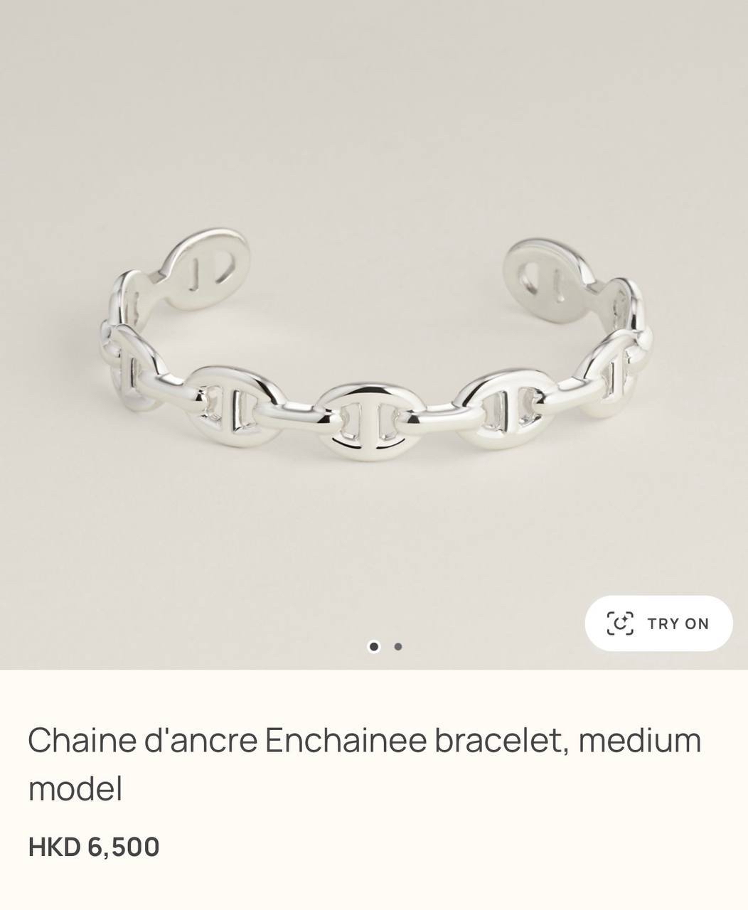 配貨價出✨Hermes 925 純銀 豬鼻手鈪