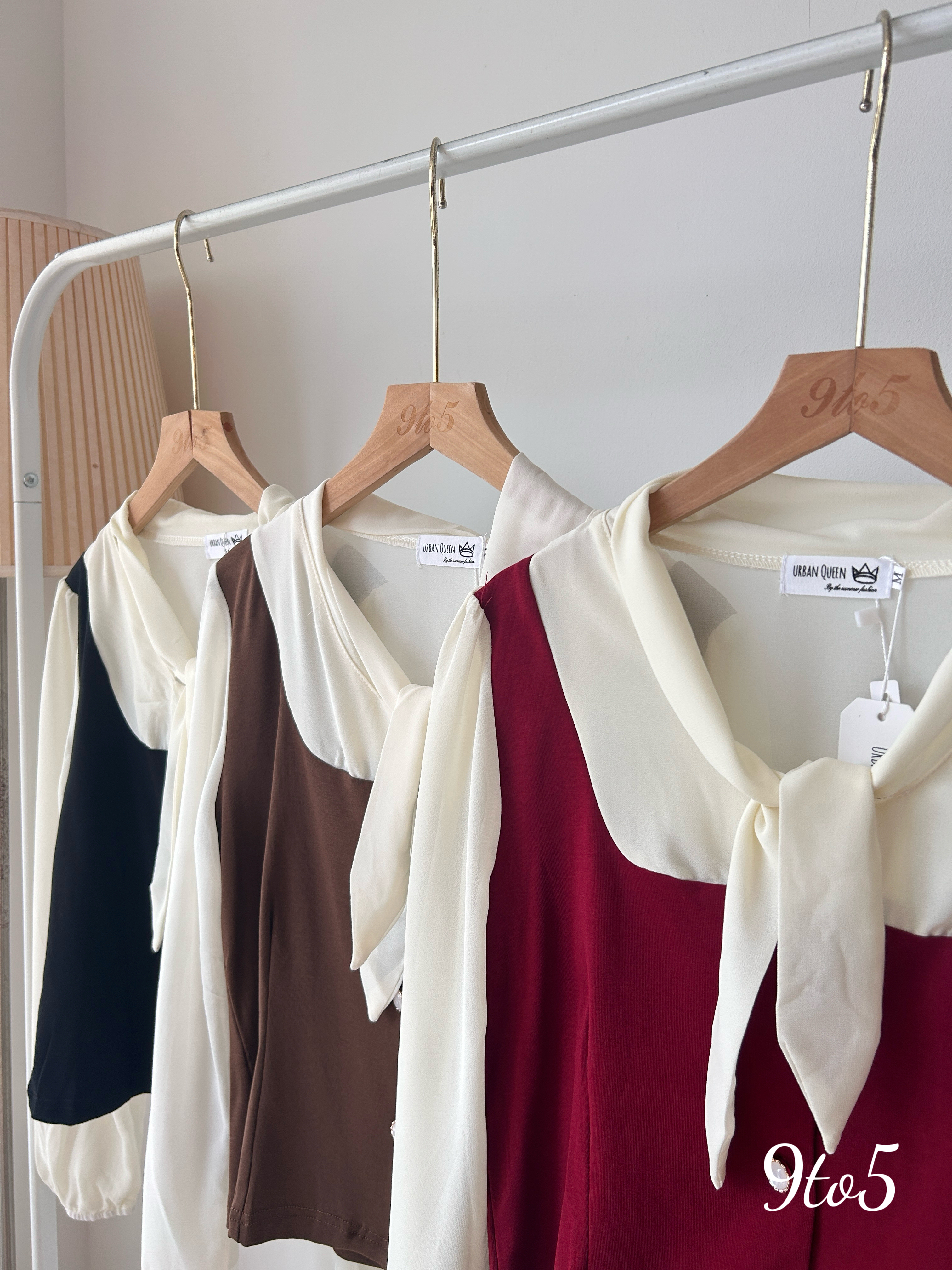 T3930 Fake Two-Piece Blouse - 3 Colors