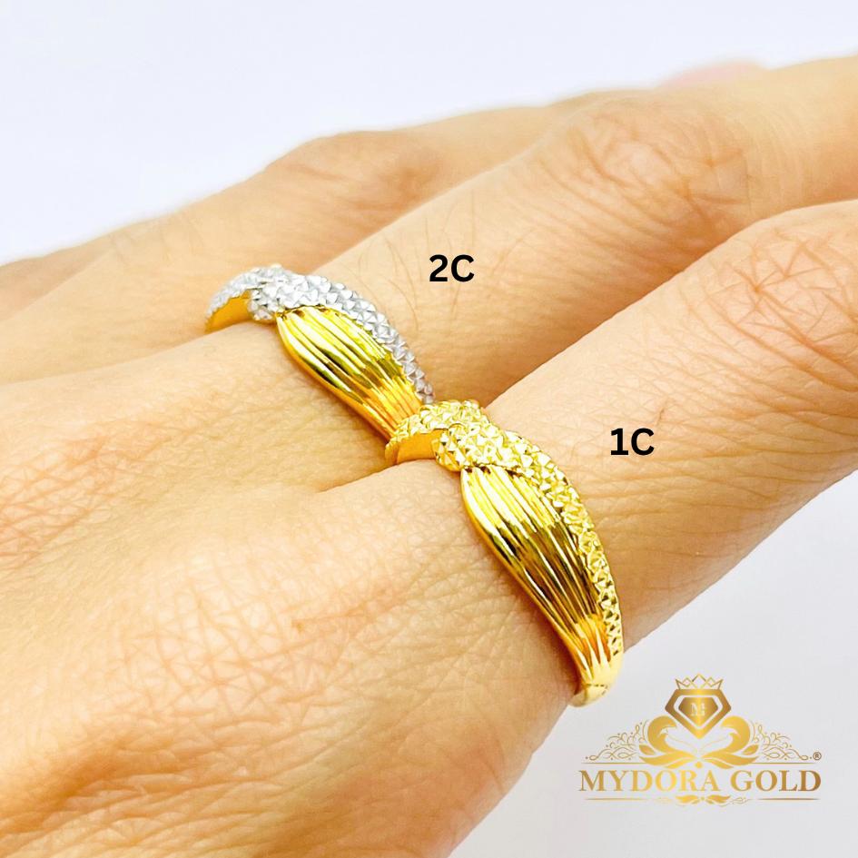 MYDORA Cincin Silang Twist (5G) l EMAS 916/22K